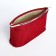Cosmetic bag with lightning, burgundy color