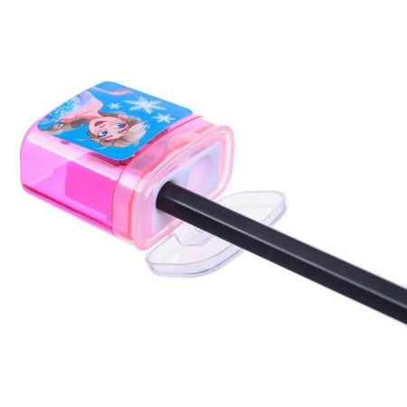 Plastic sharpener with container, double, mix, cold heart-6
