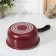 Bucket "Expert", 1.3 l, d = 16 cm, glass cover, plastic handle, anti -stick coating, burgundy color