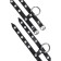Single -layer handcuffs of two Pecado BDSM straps, genuine leather, black
