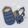 Set for discharge Winter Kinderlitto "Lapland", 5 items, height 56-62 cm, Denim color