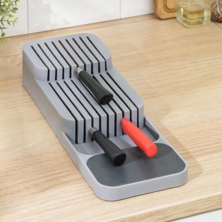 A tray for knives and cutlery Harm, the color is gray