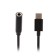 Luazon adapter, from Type-C to Jack 3.5, black