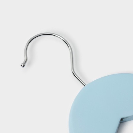 Shoulders - Ladoom hangers, 3 pcs, children, with clamps, 31.5 × 21.5 cm, blue color-2