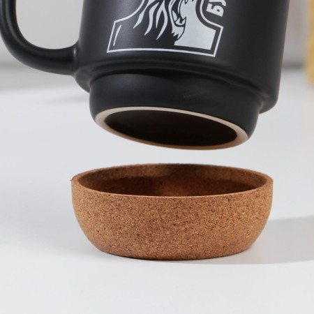 Ceramic mug with a cork bottom is expensive to “be the first”, 400 ml-6