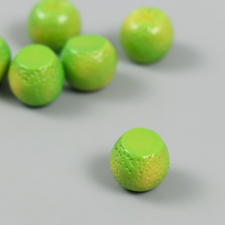 Decor for creativity plastic "lime" set 6 pcs green 1.5x1.5x1.6 cm-1