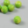 Decor for creativity plastic "lime" set 6 pcs green 1.5x1.5x1.6 cm