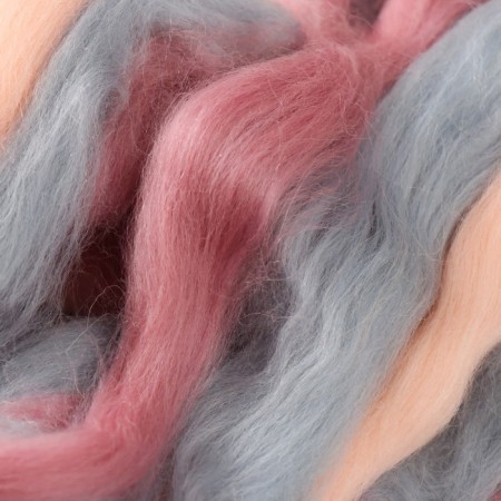 Fasting wool 100% semi -toned wool 50 g melange (23 - 422)-2