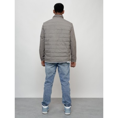 Men's spring jacket, size 56, gray color-3