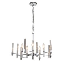 Светильник подвесной Indigo, 11040/5P Chrome. 5х60Вт, E14, 680х680х420/1200 мм, цвет дымчатый