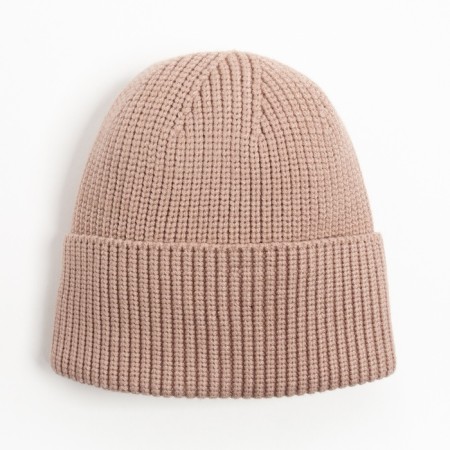 Women's hat minku with gateway, size 54-56, beige color-4