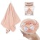A set of towels "Glamor", size 25x65 cm, 37x75 cm, pink color