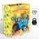 Gift package "Congratulations!" 23x27x11.5 cm, packaging, blue tractor