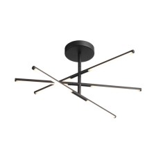 Ceiling lamp ST LUCE. SL1580.403.03. Ralio. 3x12 W, LED, 3200K, 2808 LM, 74.3x74.3x33.1 cm, black color
