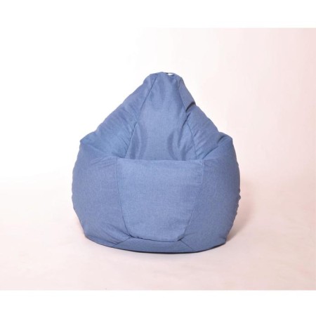 The pear-bag is large, diameter 90 cm, height is 135 cm, the color is denim-1