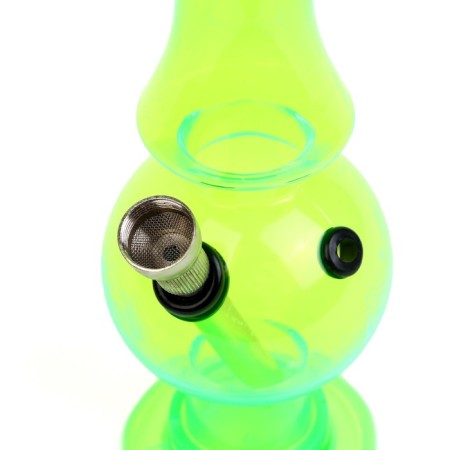 Bong, H-20 cm, "spear", acrylic, green-1