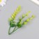Artificial plant for creativity "Iglitsa with flowers" set of 6 pcs yellow 12.5 cm