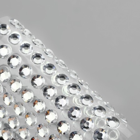 Rhound rhinestones, d = 6 mm, 160 pcs on the sheet on the sheet, the color is silver-1