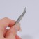 Pinzet begged, wide, 8.5 cm, silver color