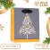 Laminated "Flower Christmas tree" 11.5 x 14.5 x 6 cm