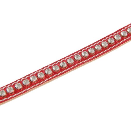 The collar is double-leather, with rhinestones, 24-28 x 1.2 cm Mix of flowers-3
