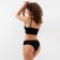 Female set (top, panties) Black color, size 46-48