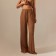 Women's home pants SL Home p. S, coffee