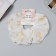 Hair gum "Orbit" style leaves, 14 cm, white