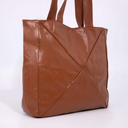 Shopper bag on magnet, brown color-2