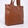 Shopper bag on magnet, brown color