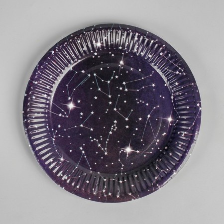 Disposable paper plate "Cosmos", 18 cm-3