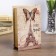 Safe Brush tree "Paris. Eiffel Tower. Butterflies" leatherette 17x11x5 cm