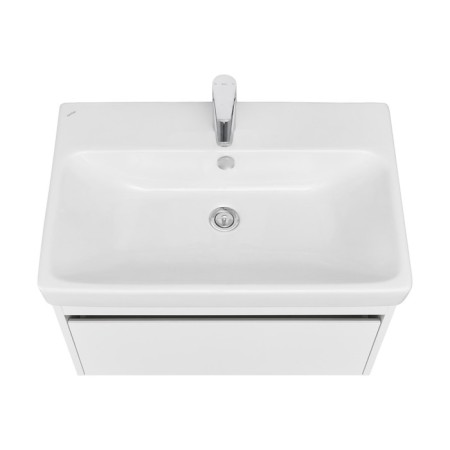 Tumba under the Aquaton sink Marty, 70 cm, white color, oak endgrain-2