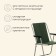 Folding chair, 47 x 52 x 75 cm, up to 100 kg, green color