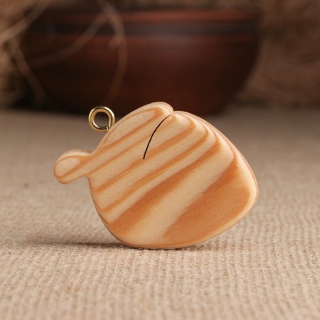 Harvesting for creativity of the keychain "Acorn", large, wood, 6.4x6 cm