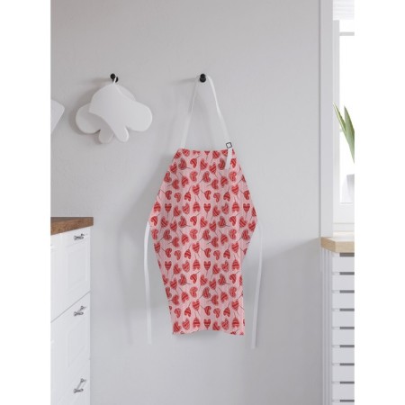Apron kitchen with a “leaflet with hearts”, adjustable, size OS-1