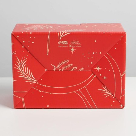 Folding box "Gift for you", 22 x 15 x 10 cm, new year-5