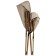 Folding tourist chair, 54x54x82 cm, beige color