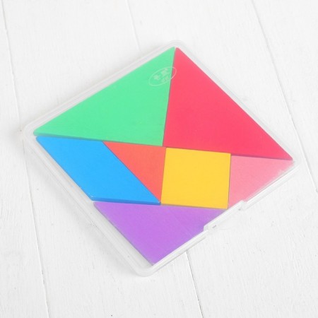 Puzzle "Tangram", in a plastic box-2