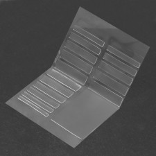 Ring of the ring (a set of 19 pcs on the sheet), the color is transparent