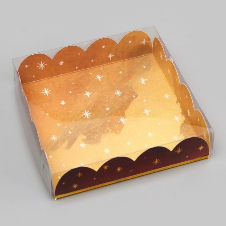 Bearbox, confectionery packaging, "Happy New Year!", 12 x 12 x 3 cm, New Year-1