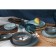 Porcelain dessert plate Magistro Garland, D = 17 cm, blue color