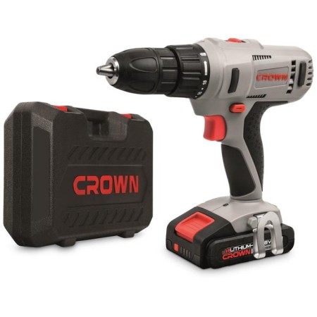 Drill-shuruvumvets Crown CT21056L-2BMC, 18 V, 2x2 Ah, Li-Ion, 35 Nm, Slider