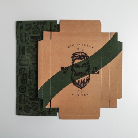 Gift folding box, packaging, “brutality”, 21 x 15 x 7 cm-6