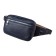 Waist bag, 2 parts on a zipper, adjustable belt, blue color