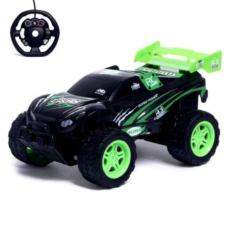 Radio -controlled CROSS, 1:18, included pedal and steering wheel, operates from batteries, mix