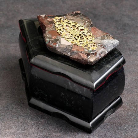 Caps "Lace Pattern", 16x9x8 cm, natural stone, coil-1