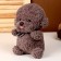 Soft toy "Dog", 25 cm, gray color