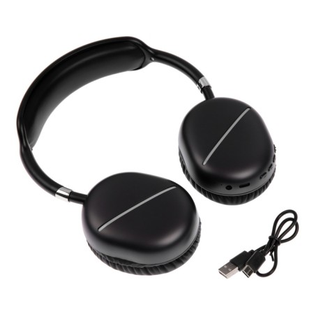 AKZ MAX10 headphones, wireless, full -size, microphone, backlight, black-8