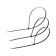 Clot of nylon tundra Krep, for screed, 9x760 mm, black, in packaging 100 pcs.